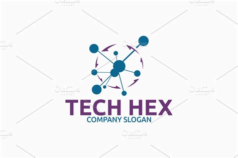 Tech Hex Logo ~ Logo Templates ~ Creative Market