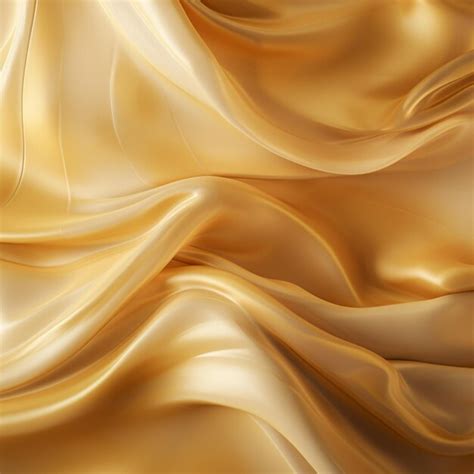 Premium AI Image | Golden Silk Waves