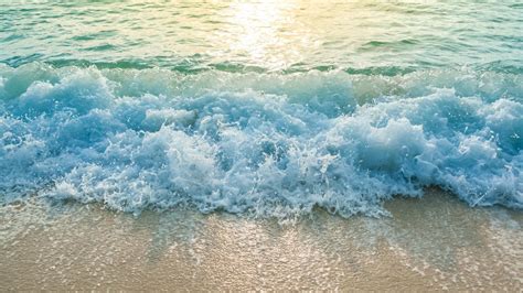 Ocean Waves During During Sunrise Beach Sand HD Ocean Wallpapers | HD ...