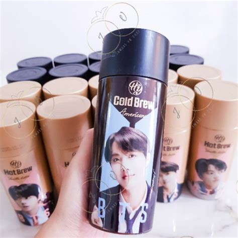 Bts X Babinski Cold Hot Brew Coffee Americano Vanilla Latte Official Shopee Malaysia