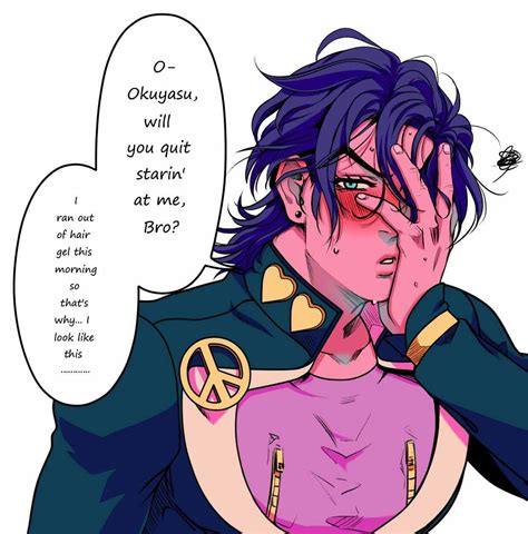Cute Josuke With Messy Hair Jojos Bizarre Adventure Anime Jojo