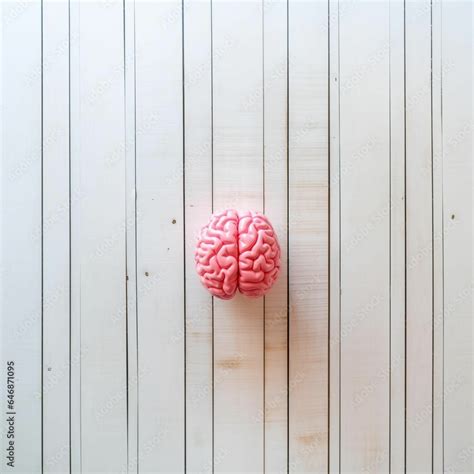 Ai Generated Illustration Of A Human Brian Isolated On A White