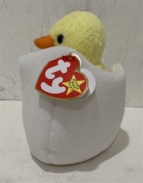 Rare With Error Collectible 1998 Ty Beanie Baby Eggbert The Baby Chick