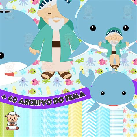 Kit Digital Jonas E A Baleia 01 Png Elo7 Produtos Especiais