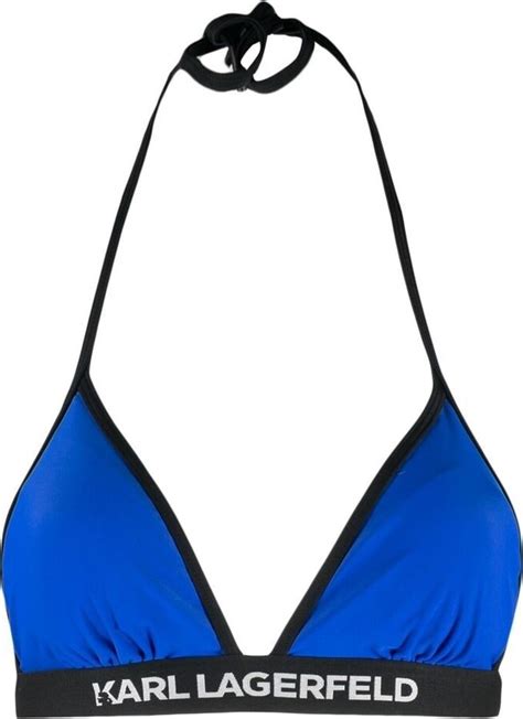Karl Lagerfeld Paris Logo Band Bikini Top Shopstyle Two Piece Swimsuits
