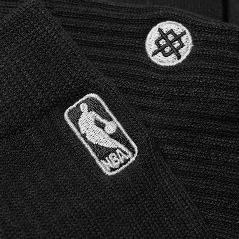 Stance Nba Logoman Quarter Length Sock Black End