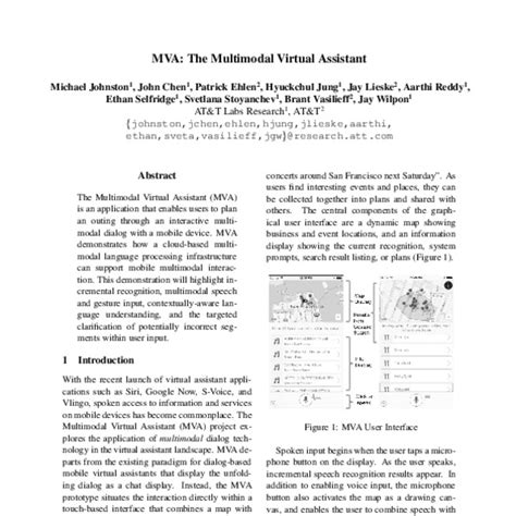 MVA: The Multimodal Virtual Assistant - ACL Anthology