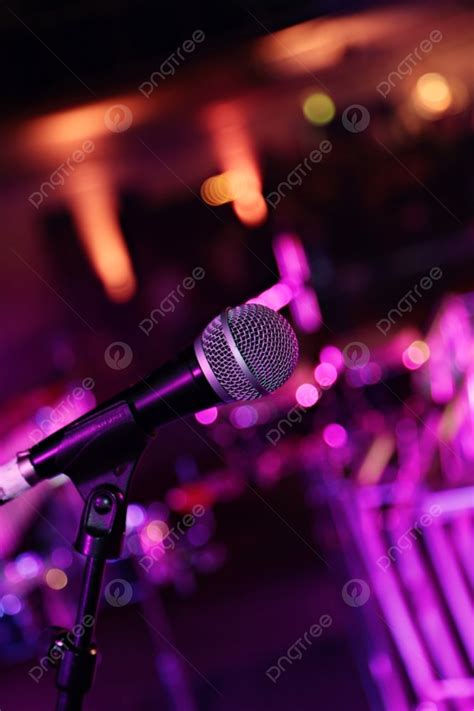 Microphone Mic Music Singing Stage Photo Background And Picture For