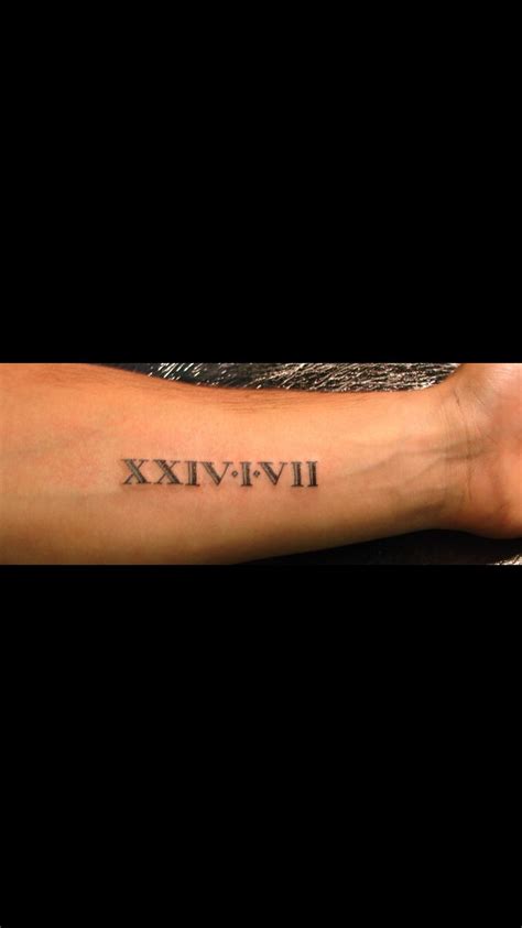 Roman Numeral Tattoo Ideas for Men