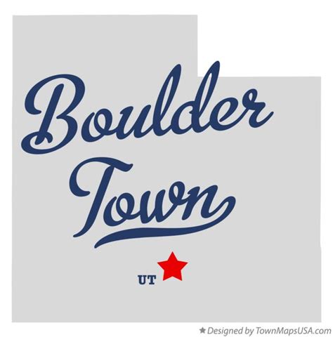 Map Of Boulder Town Ut Utah