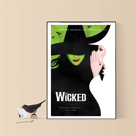 Wicked Musical Poster A4a5digital Broadway Official Etsy