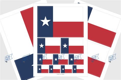 Texas Flag Sticker, Weatherproof Vinyl State Flag Stickers - Etsy