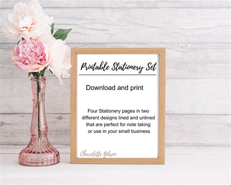 Printable Stationery Set Poshmark Seller Stationery Set Posh Boss Girl