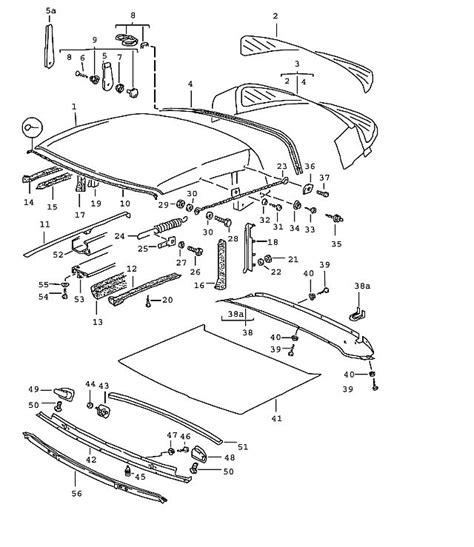 Porsche 911 1984 1986 Convertible Top Covering Roo