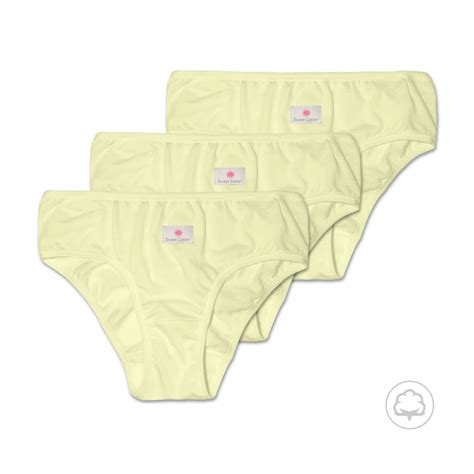 Bikini de Algodón Sweet Cotton Niñas en Tejido Jersey Pack x Crema BOSTON Ropa Interior