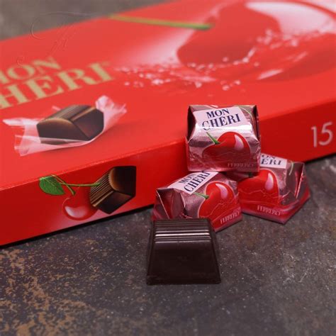 Ferrero Mon Chéri Cherry Liqueur Chocolates 1 X 15 Piece Box