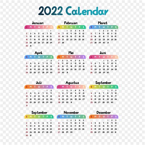 Lindo Calendario Colorido Png Dibujos Lindo Color Vistoso Png Y