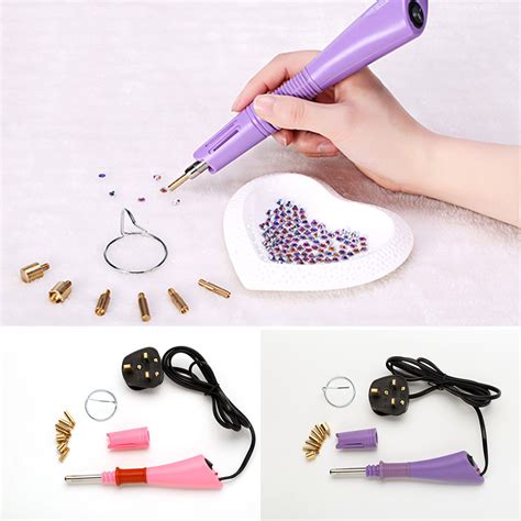 Hot Rhinestone Fix Applicator Hotfix Crystal Machine Wand Rapid Heating Up Sets Shopee Malaysia