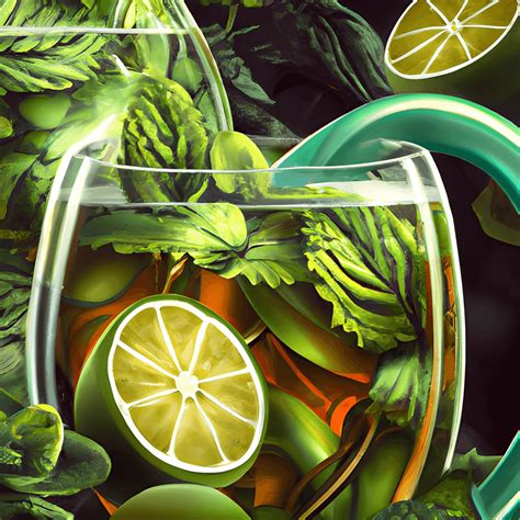Curtis Mojito Tea with Mint and Lime · Creative Fabrica