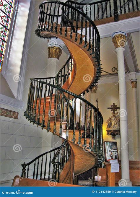 Loretto Chapel Miraculous Staircase In Santa Fe New Mexico Editorial