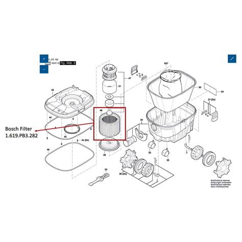 BOSCH ROUND FILTER – 1619PB3282 (FOR GAS12-25PL) – Ngee Hin Machinery