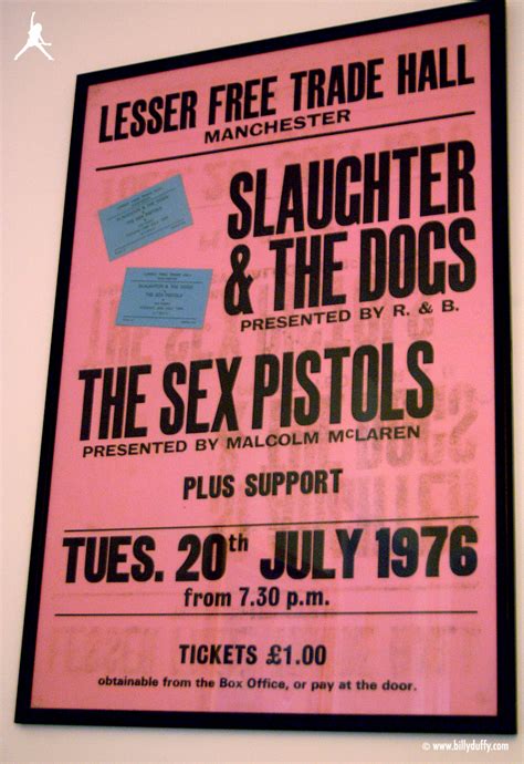 Billy S Sex Pistols Poster From Manchester Billy Duffy