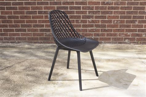 Chelsea Outdoor Chair Moulded Polyresin Black Or White Designer