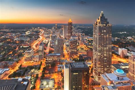 premium photo atlanta georgia usa downtown  dusk