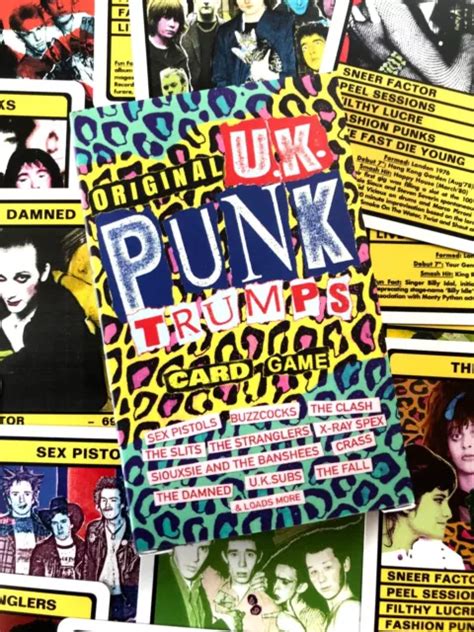 UK PUNK TRUMPS Card Game Sex Pistols The Clash The Fall Buzzcocks UK Subs PicClick UK