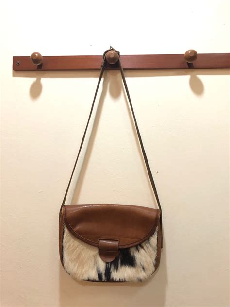 Vtg Leather Horsehide Slig Bag Womens Fashion Bags And Wallets