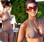 Clare Nasir Showcases Slimline Figure In Gold Bikini Daily Mail Online