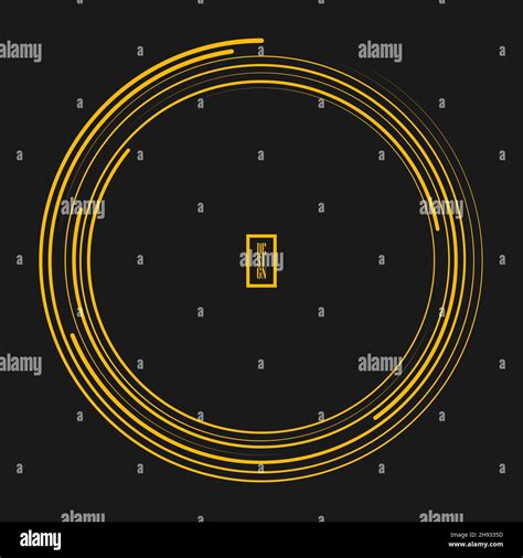 Yellow Random Spiral Speed Lines Trendy Design Element For Frame