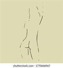 Naked Girl On Beach Summer Vacation Stock Vector Royalty Free Shutterstock