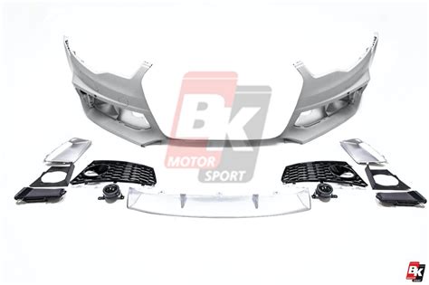 Bkm Front Bumper Kit Rs Style Carbon Fits Audi A S