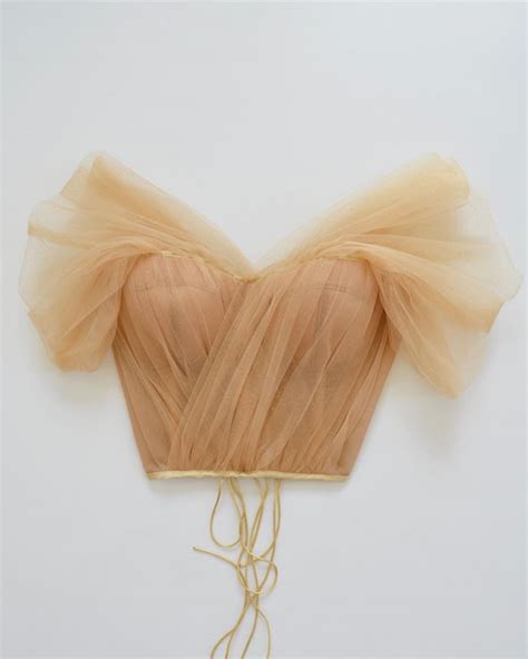 Sparkling Tulle Nude Corset Fancy Blouse Designs Unique Blouse Designs Designer Blouse Patterns