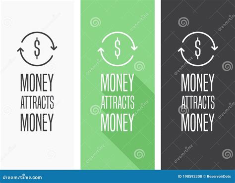 El dinero atrae dinero ilustración del vector. Ilustración de magnético ...