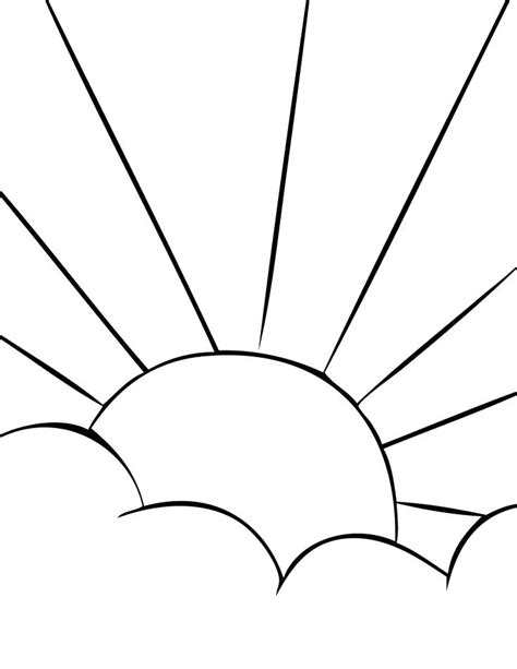 Sun Rays Drawing at GetDrawings | Free download