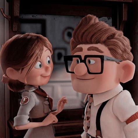 An Animated Image Of A Man And Woman Standing Next To Each Other In