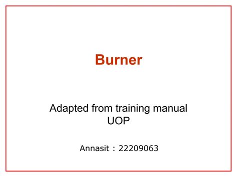 Burners Operation Of Refinery Fired Heatersppt