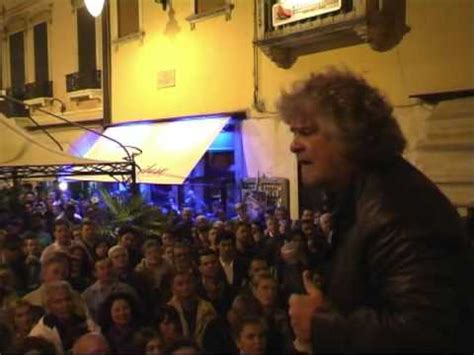 Integrale Ora Beppe Grillo Adria Ro Piazza C Grotto Youtube