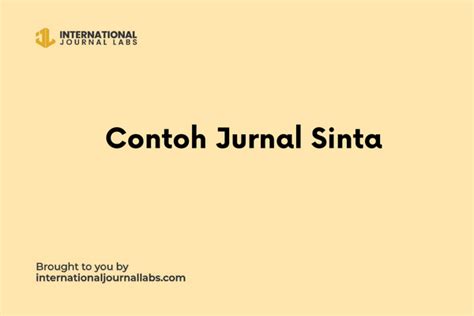 Contoh Jurnal Sinta Hot Sex Picture