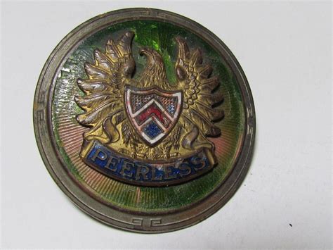 Rare Vintage Peerless Car Radiator Emblem Badge 4548359009