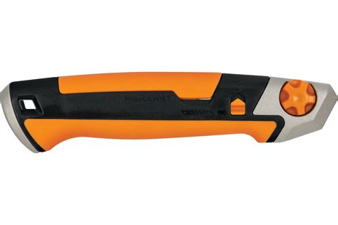 Строительный нож с выдвижным сменным лезвием Fiskars 18мм CarbonMax ...