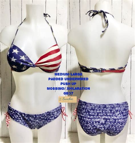 American Flag Print Bikini Women S Fashion Swimwear Bikinis Swimsuits On Carousell
