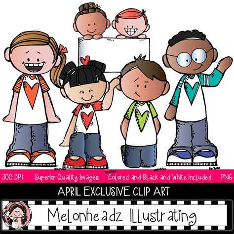 Melonheadz Addicts April 2020 Clip Art Set Mini Melonheadz
