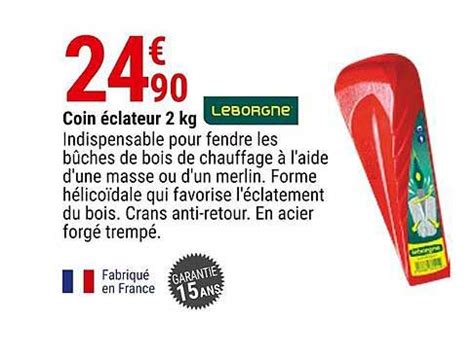 Promo Coin éclateur 2 Kg Leborgne chez Gamm vert iCatalogue fr