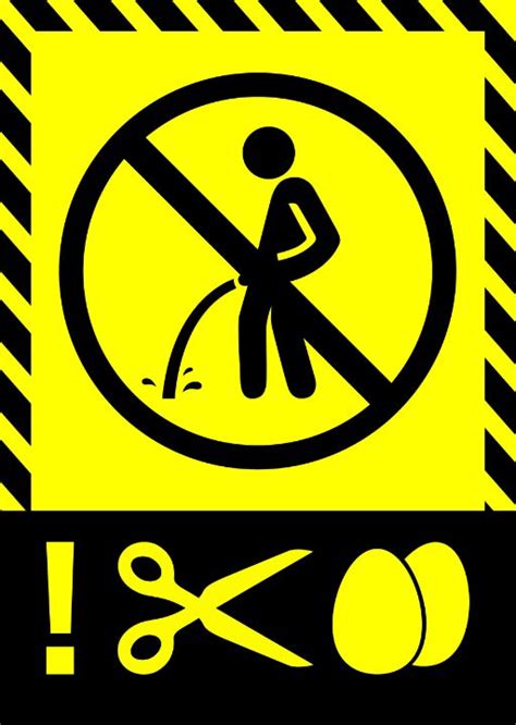 Funny Warning Signs Don T Pee Here Cool Posters For All Digital Art