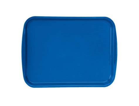12 Inch X 16 Inch Traex® Premium Plastic Fast Food Tray In Royal Blue