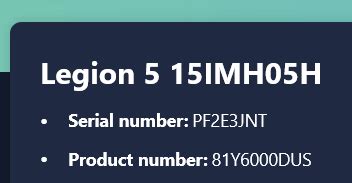 Lenovo Legion 5 15IMH05H Components Compatibility Help! (SSD + RAM) : r ...