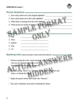 Prima Latina Study Guide